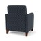 Lesro Siena Lounge Reception Guest Chair, Walnut, RS NightSky Back, MD Farro Seat, RS NightSky Panels SN1101 - alternate 2